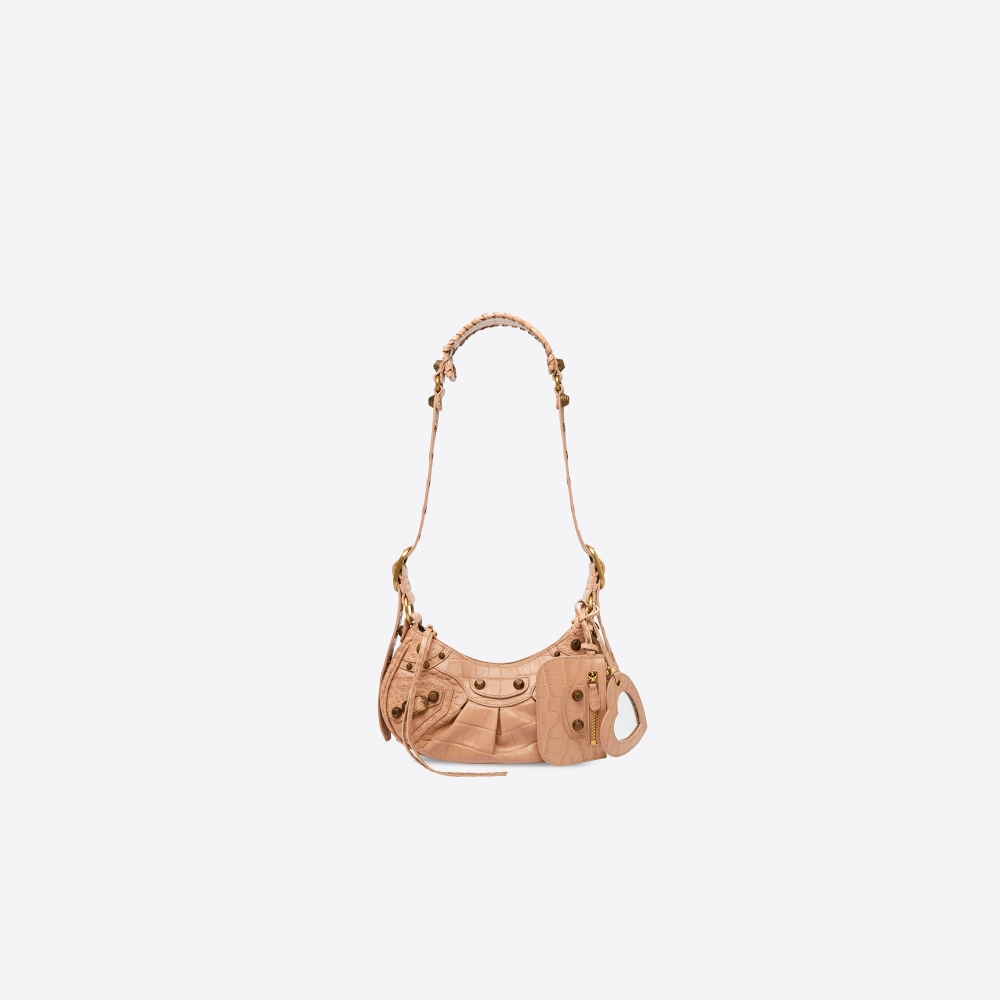 Le Cagole XS Shoulder Bag in Beige