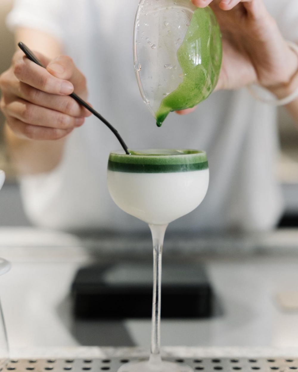 命名為Matcha Dirty的咖啡。