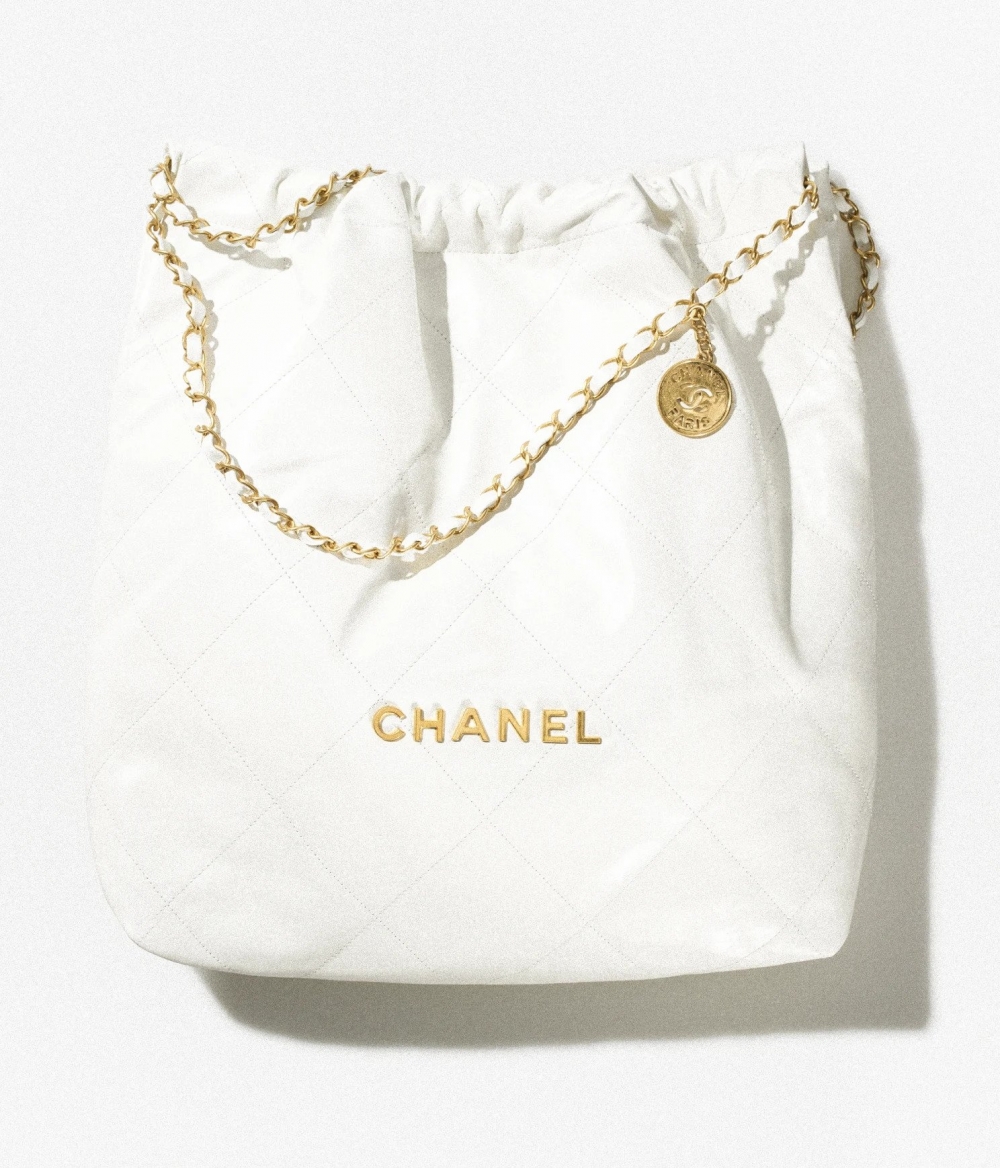 CHANEL 22 Large Handbag-White