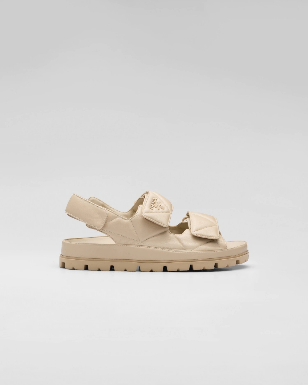 Prada Padded Nappa Leather Sandals