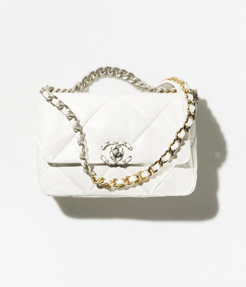 CHANEL 19 Handbag-White