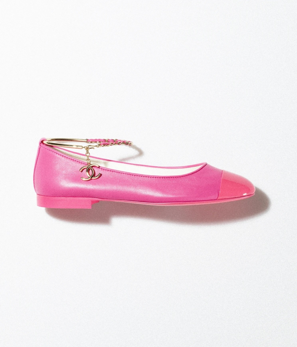 CHANEL Ballerinas-Dark Pink