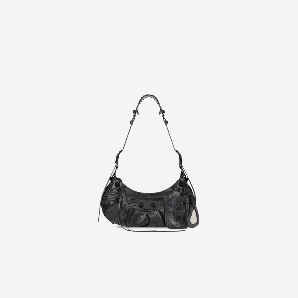 Le Cagole Small Shoulder Bag in Black