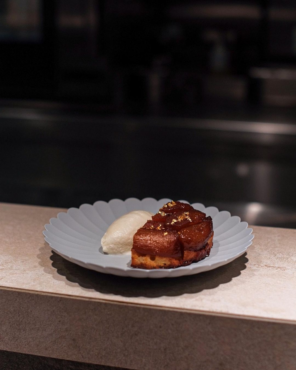 Apple Tart Tatin with Homemade Vanilla Icecream