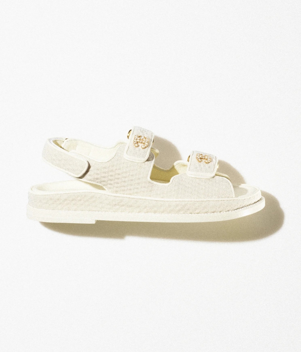 CHANEL Sandals-象牙白