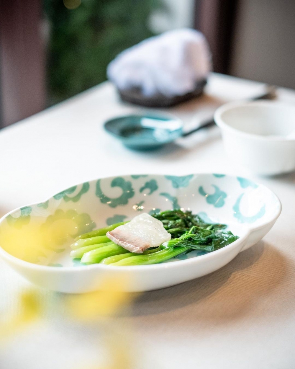 自製鹹白肉時令蔬菜