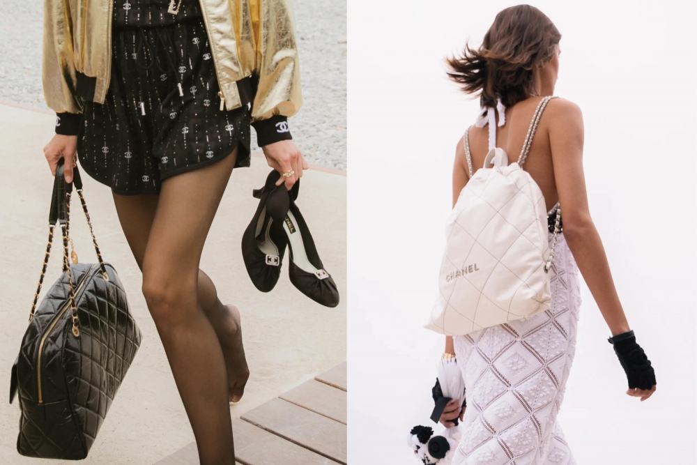CHANEL 22 Backpack以全新的字母配色呈現。