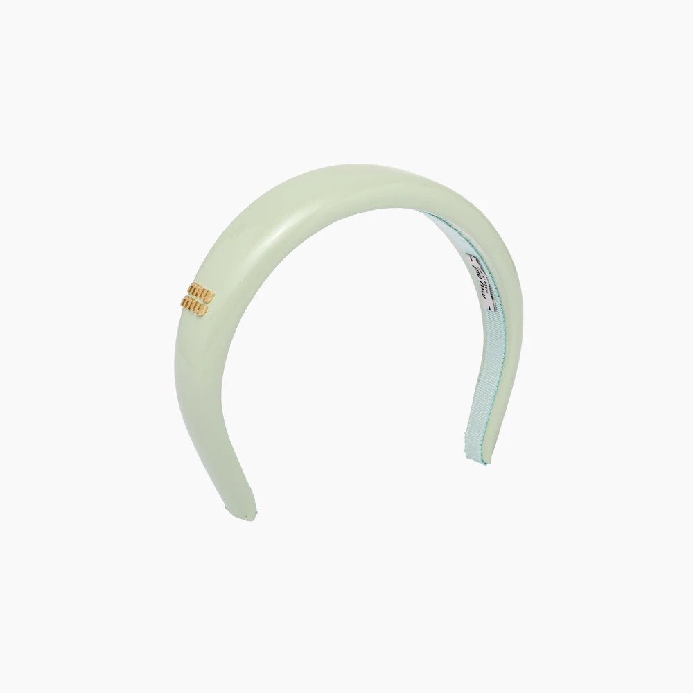 Miu Miu Patent Leather Headband