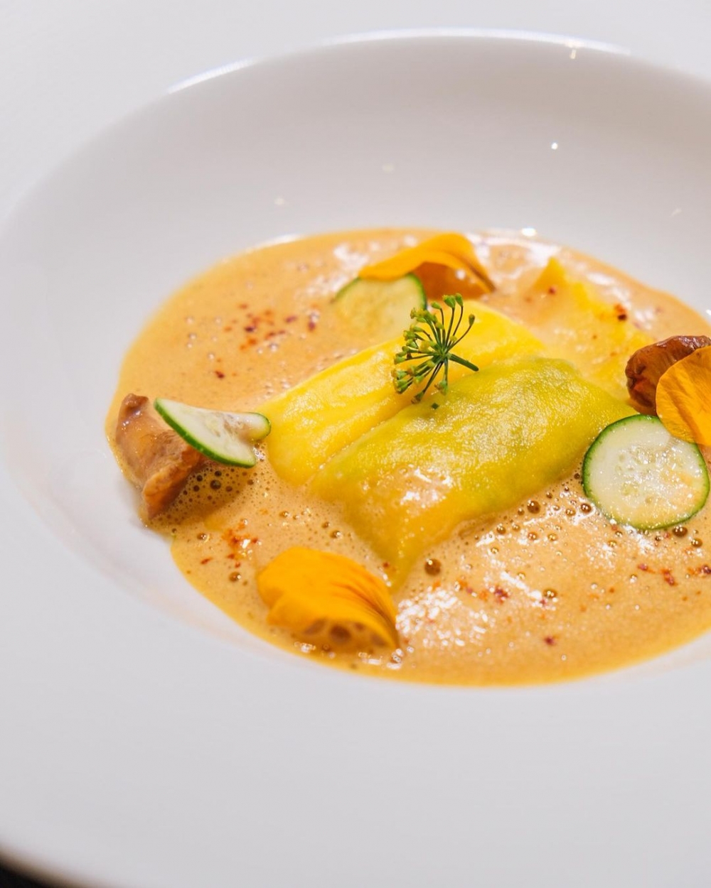 Ravioli Doppi and Zucchini Blossom