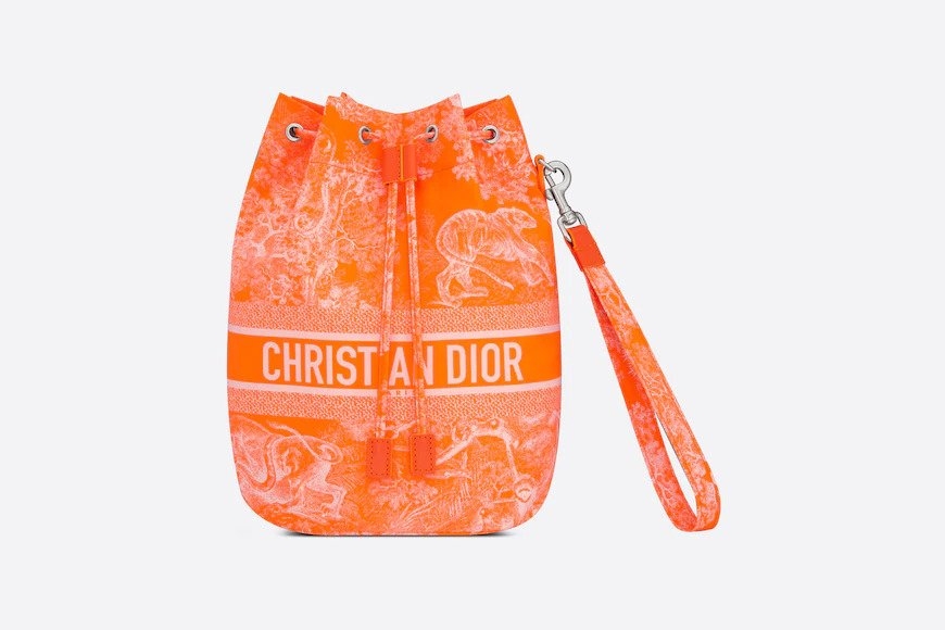 DiorTravel Pouch-Fluorescent Orange
