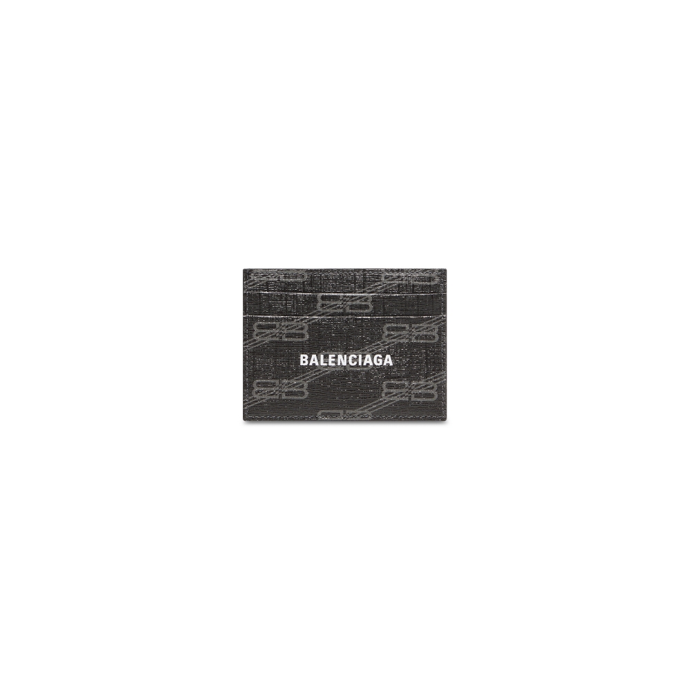 Balenciaga Signature Card Holder-Black and Grey
