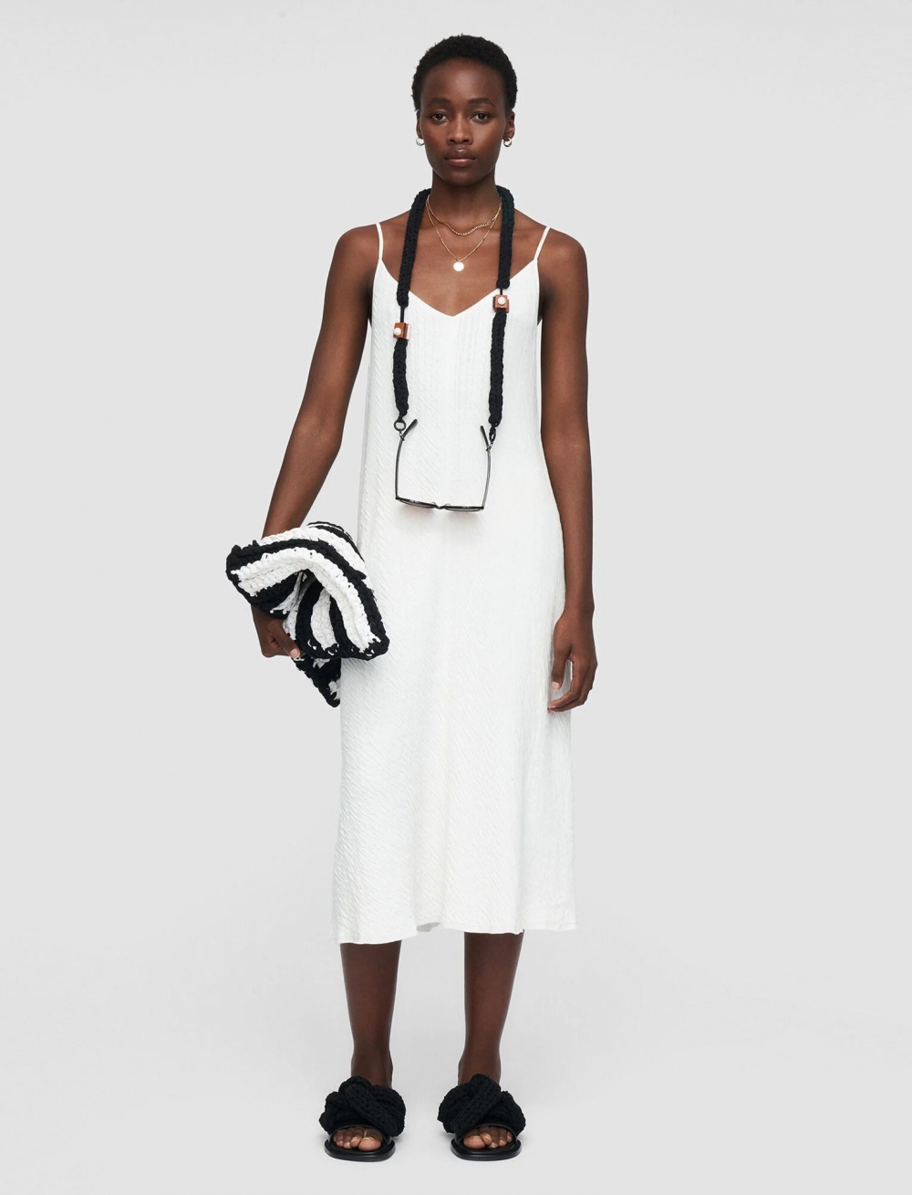 Joseph Crinkled Cotton Dress
