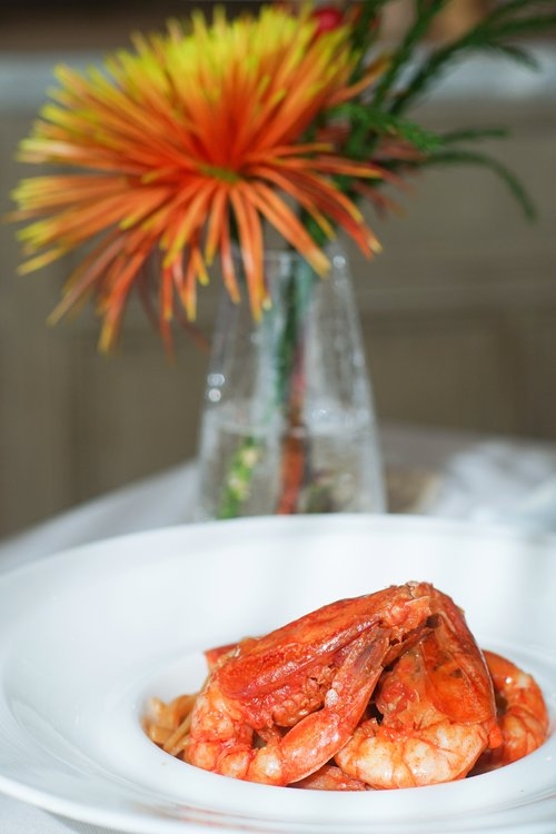 醬汁濃郁的紅蝦意粉。