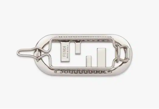 FENDI O’Lock髮夾以鍍鈀金屬製成。