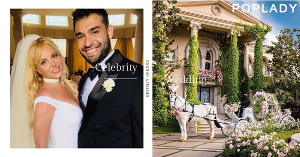 翻開童話故事新篇章：浴火重生的Britney Spears穿上Atelier Versace絕美婚紗，溫馨婚禮中還有意外插曲