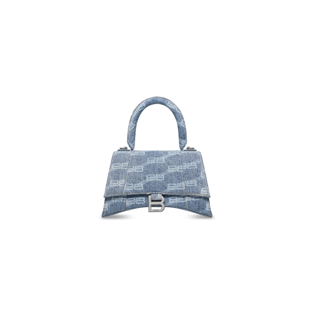 Balenciaga Hourglass Small Handbag-Denim