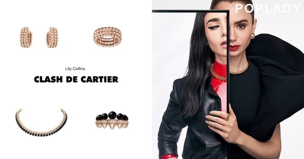 展現自由不羈的雙重魅力：Lily Collins搖滾詮釋Clash de Cartier，並宣告《Emily in Paris》第三季開拍！