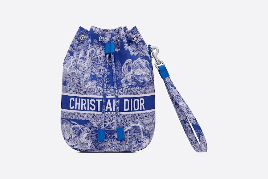 DiorTravel Pouch-Fluorescent Blue