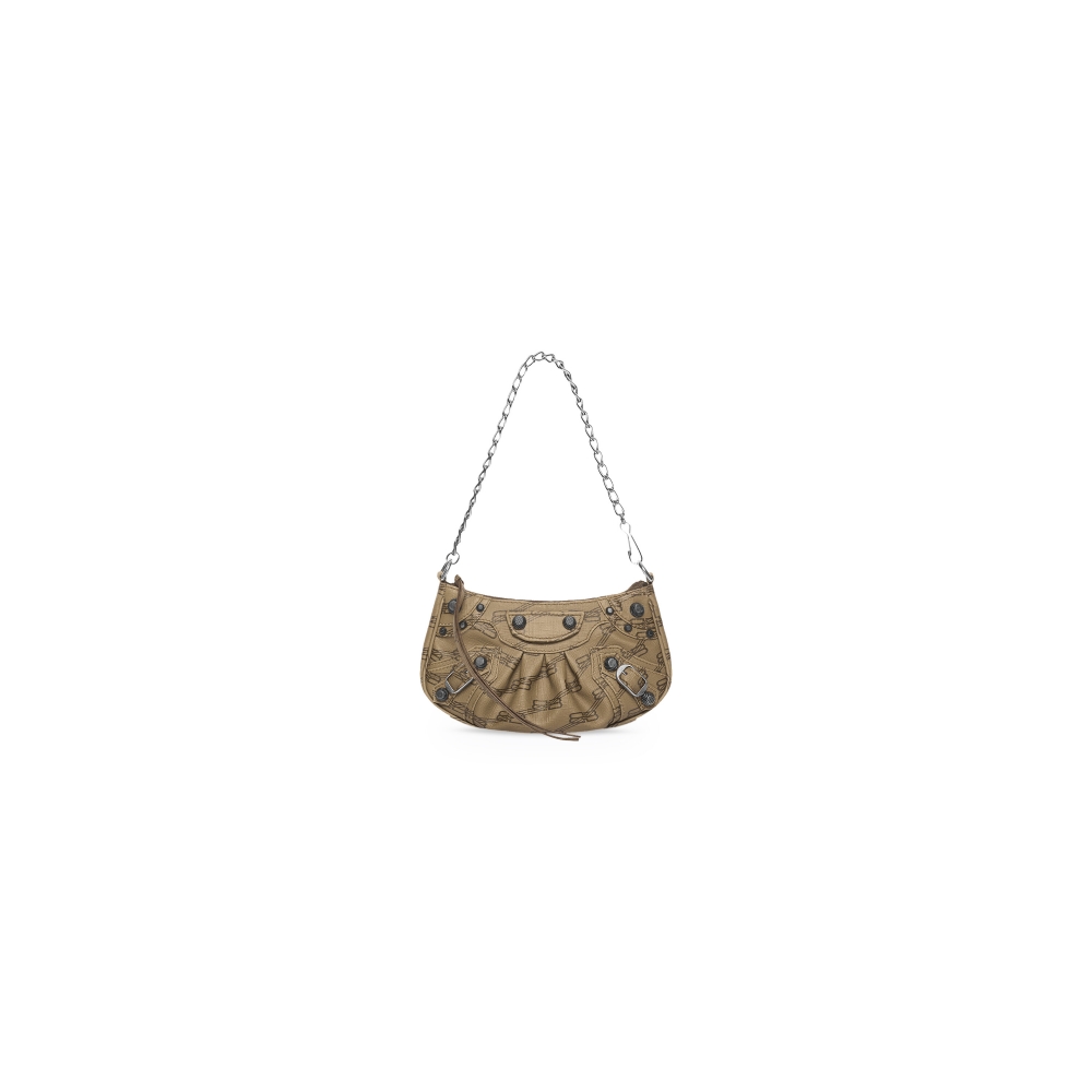 Le Cagole Mini Purse-Beige and Brown