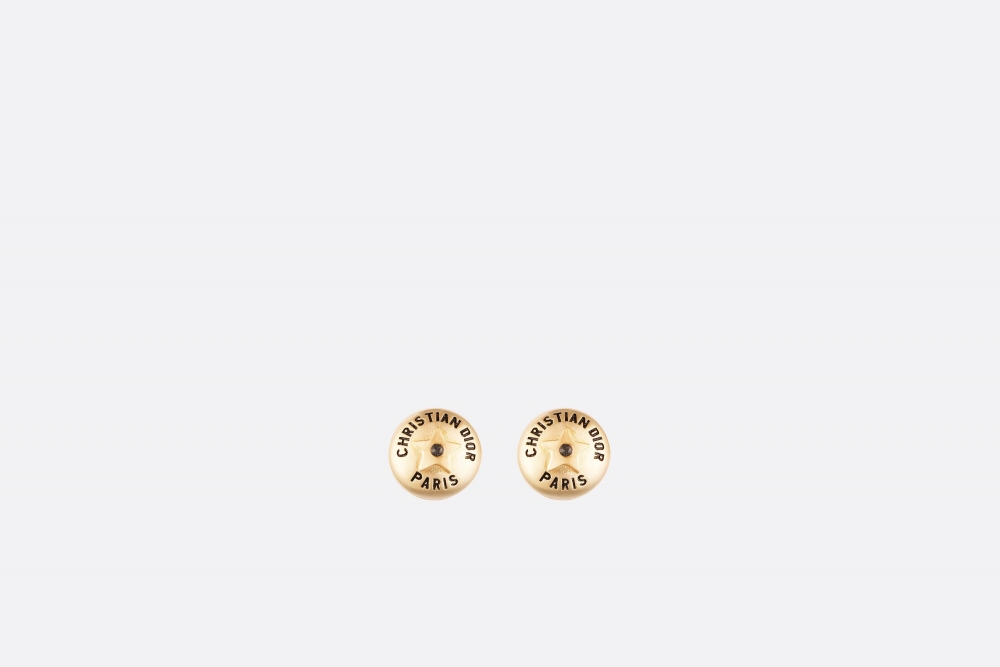 Dior Petit CD Studs Earrings星星中央綴有銀色反光水晶。