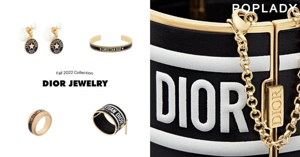 遞給妳們一系列剛柔精神的首飾：Dior釋出2022秋季耳環與手鐲，全新「黑金」陣容奢華而美