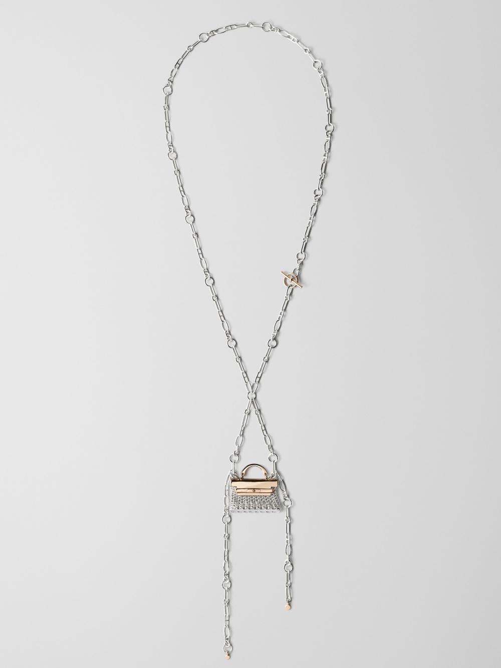 Precieux Kelly純銀與玫瑰金項鍊（約HK$228,600）