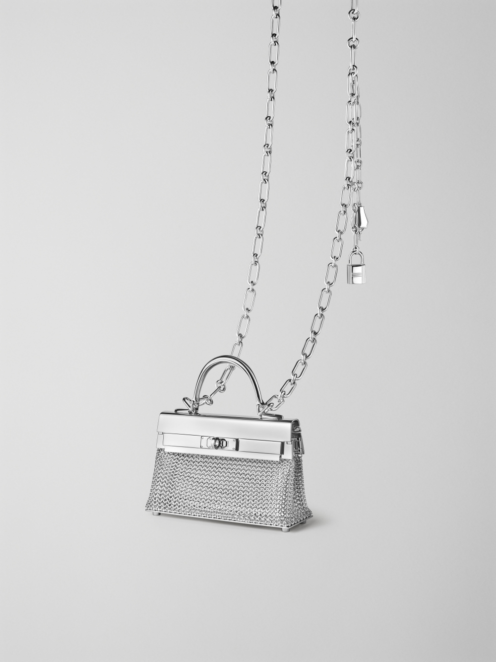 Hermès Precieux純銀珠寶包項鍊（約HK$323,600）