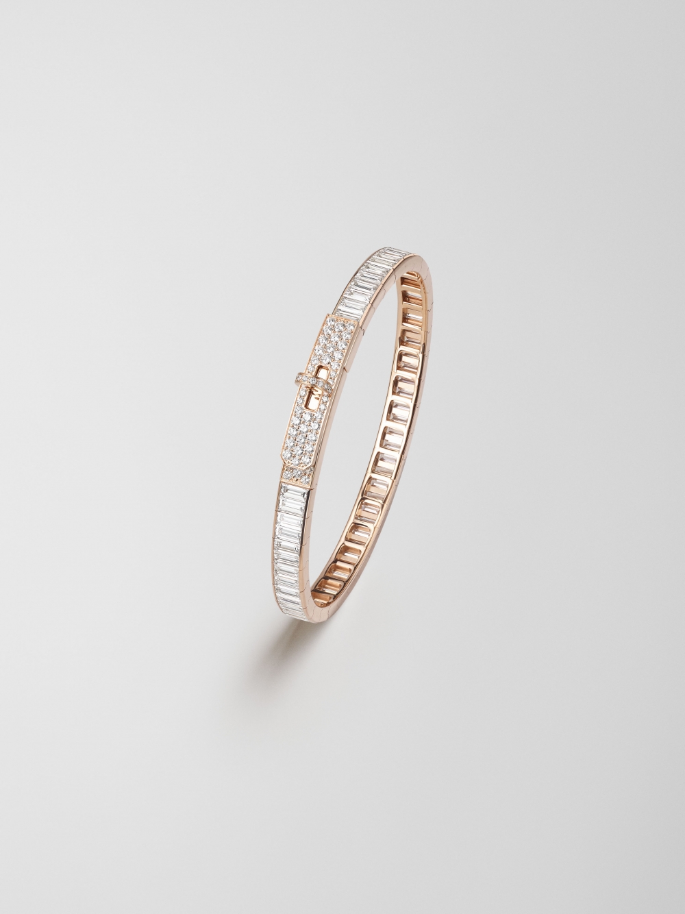 Kelly Baguettes玫瑰金細版手鐲（約HK$1,630,700）