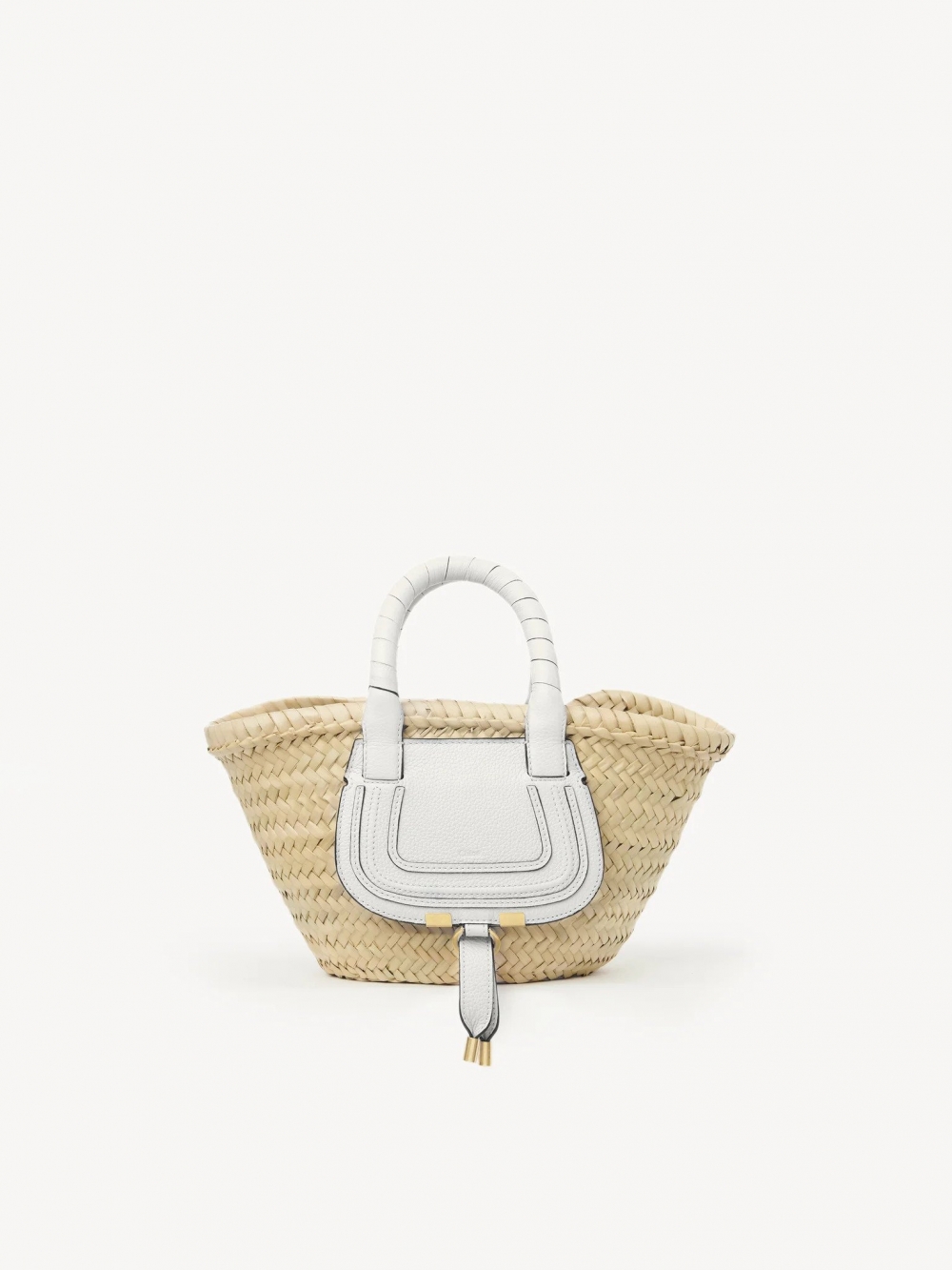 Chloé Mini Marcie Basket-White
