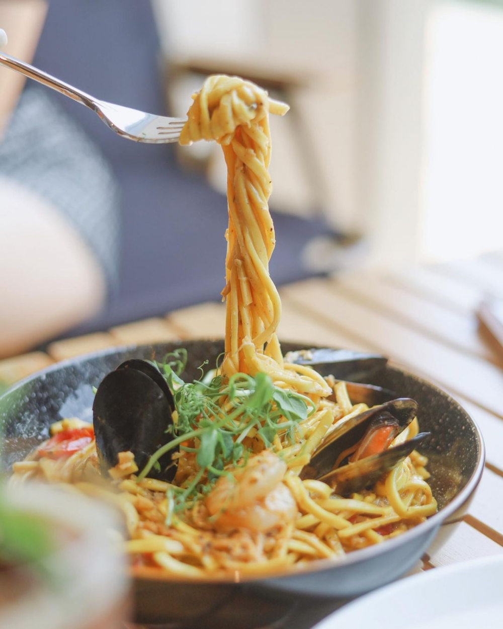 Peloton Cafe提供的菜式包括手工意粉。