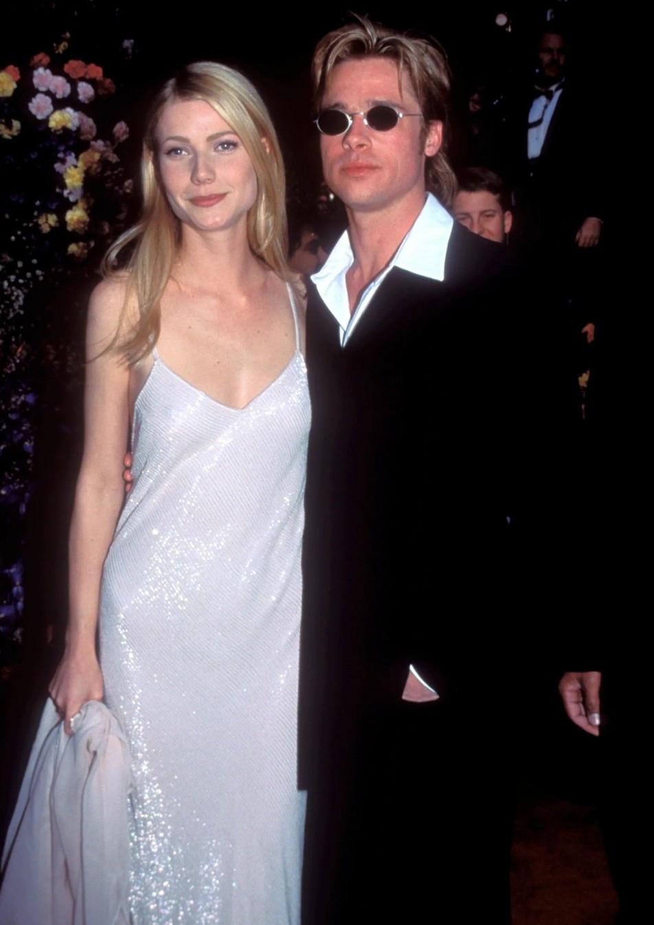 Gwyneth Paltrow與Brad Pitt出席第68屆奧斯卡金像獎。