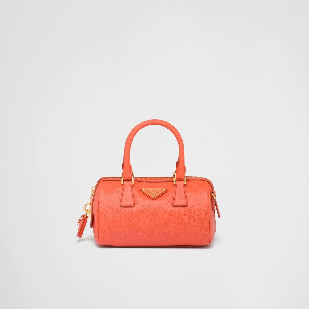 Prada Saffiano leather Top-Handle Bag-Orange