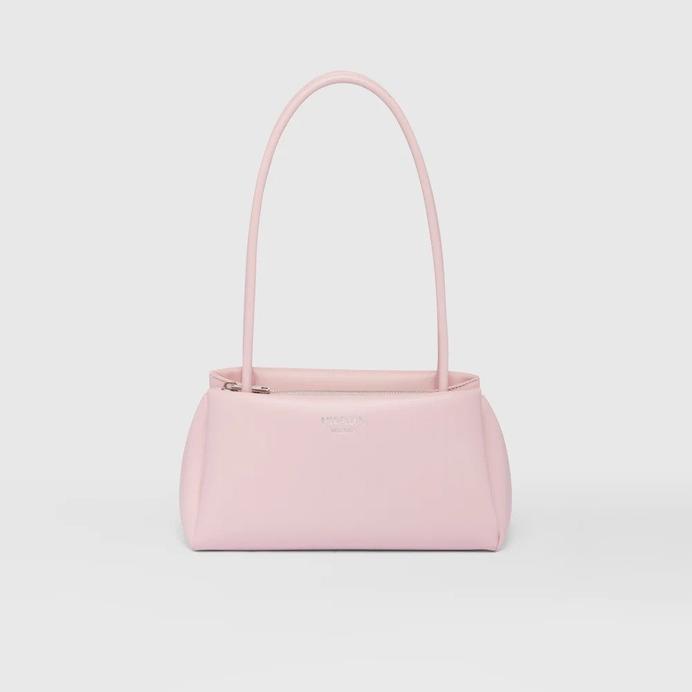 Prada Small Leather Bag-Alabaster