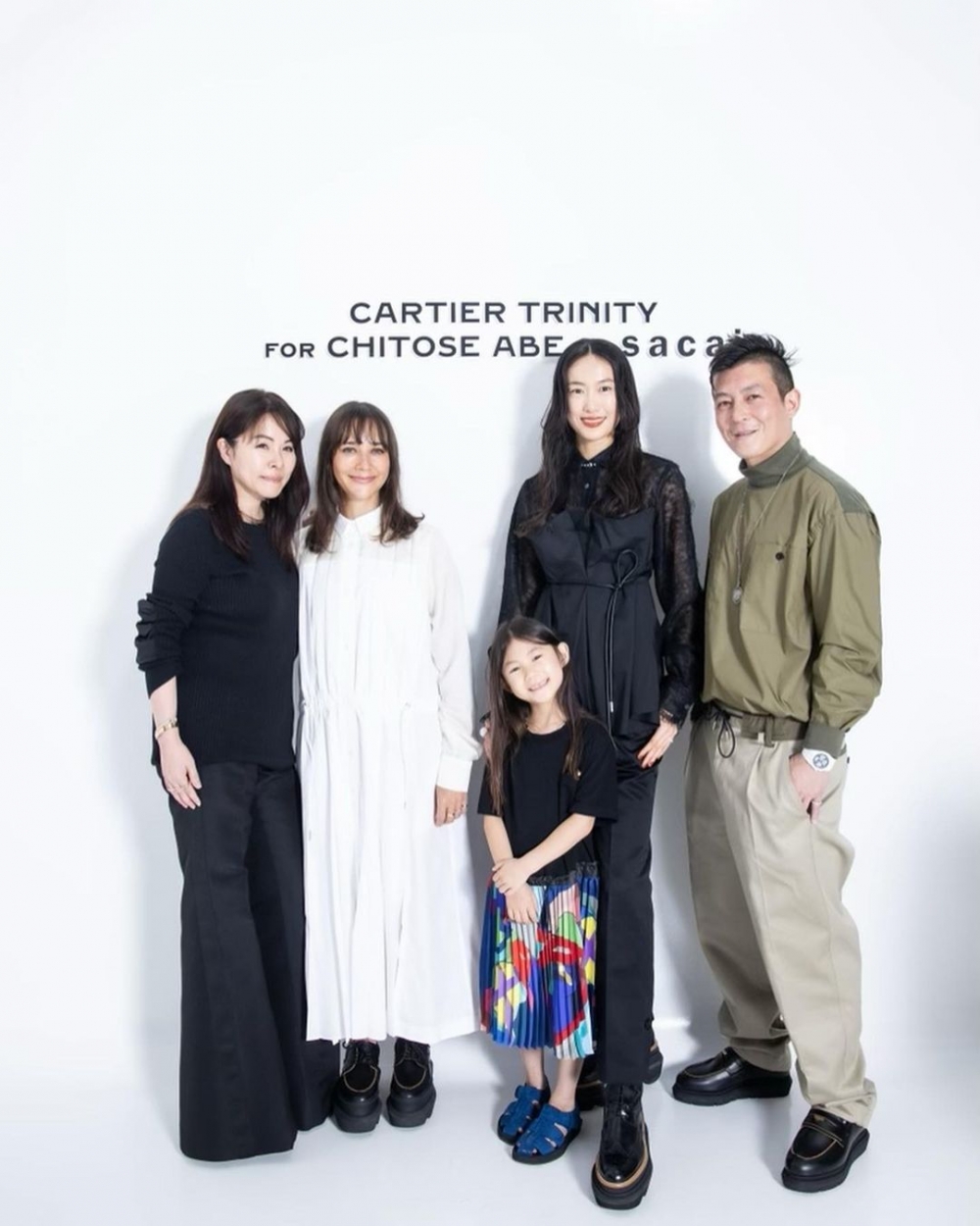 陳冠希一家人出席Sacai x Cartier活動。
