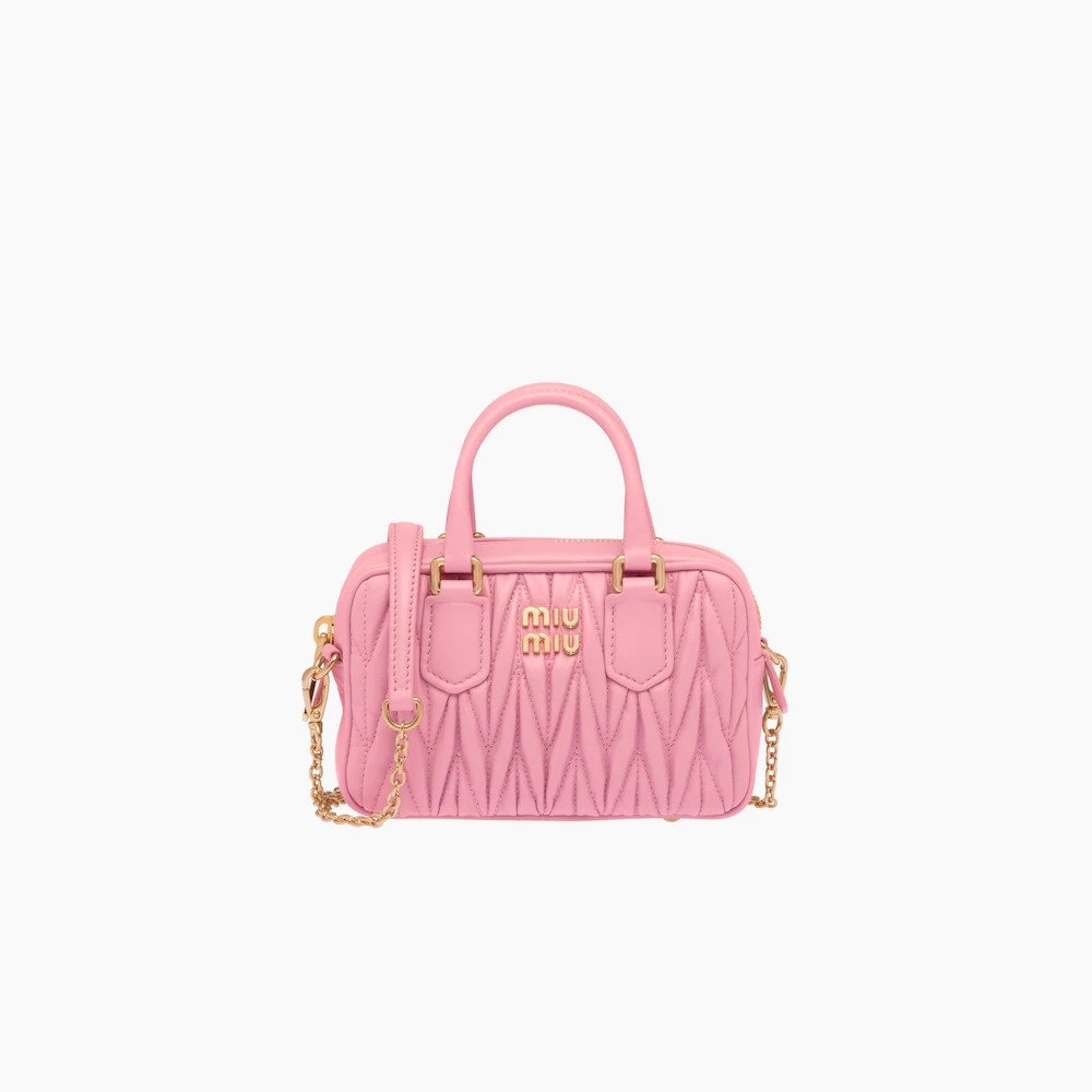 Matelassé Nappa Leather Top-Handle Mini-Bag-