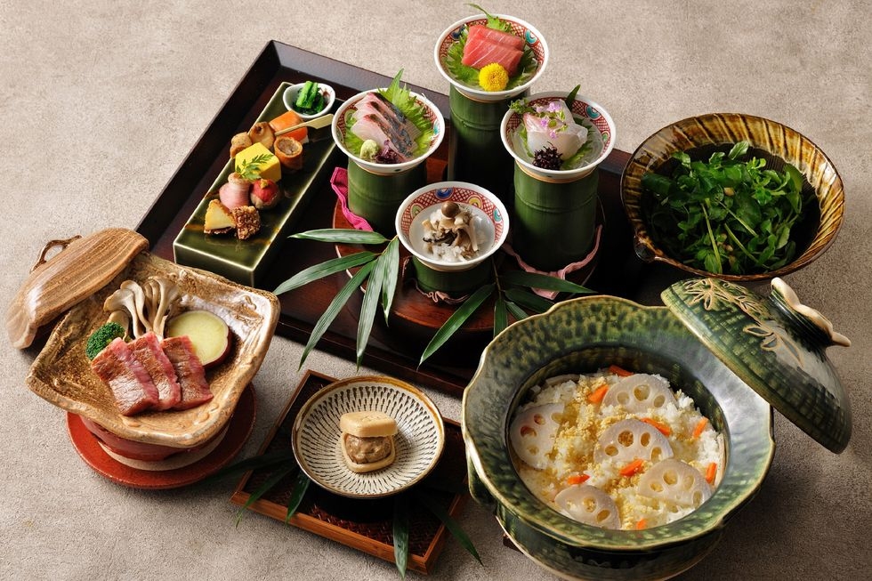 以當季的新鮮食材製作的日本料理。