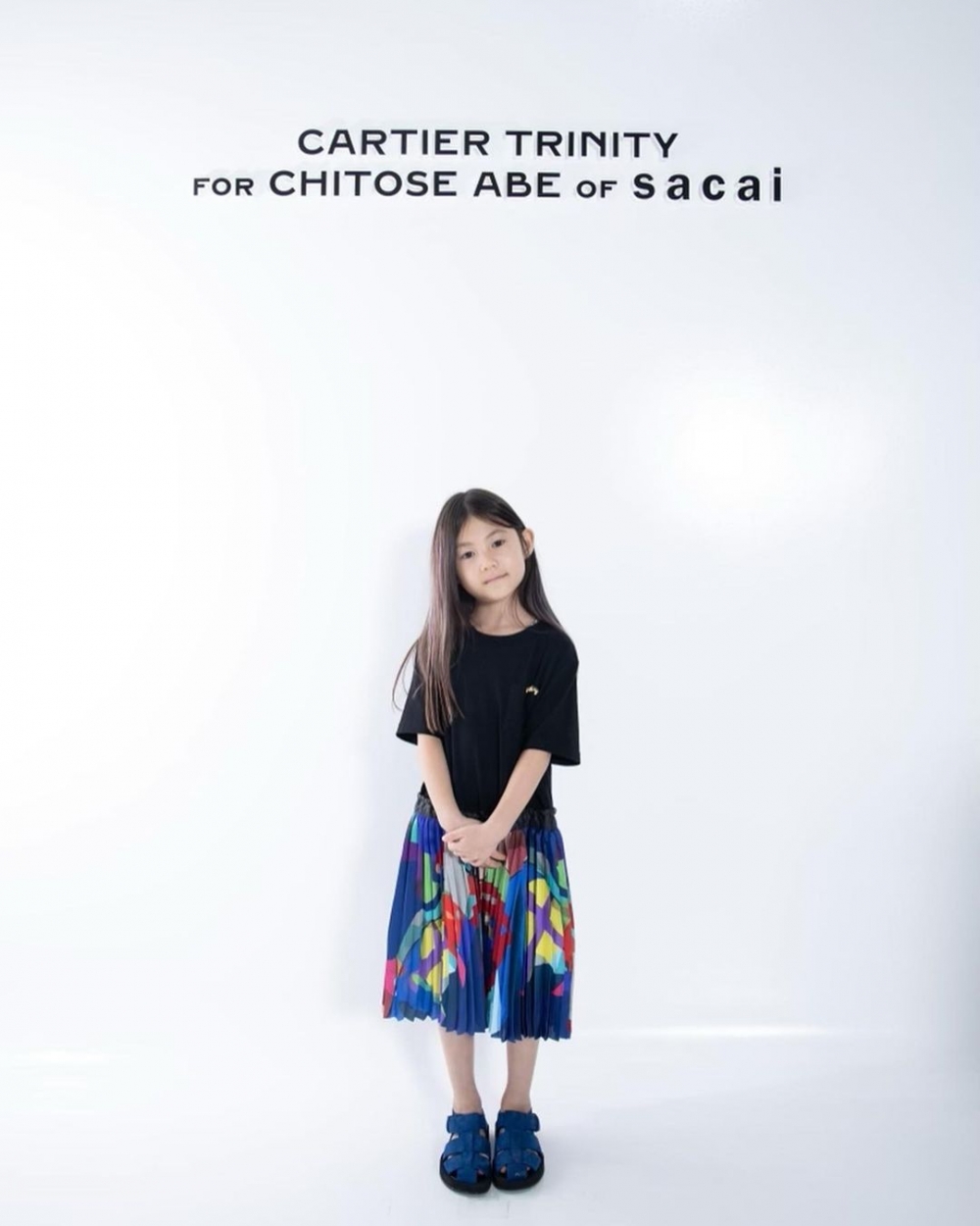 女兒Alaia可愛上鏡的模樣。