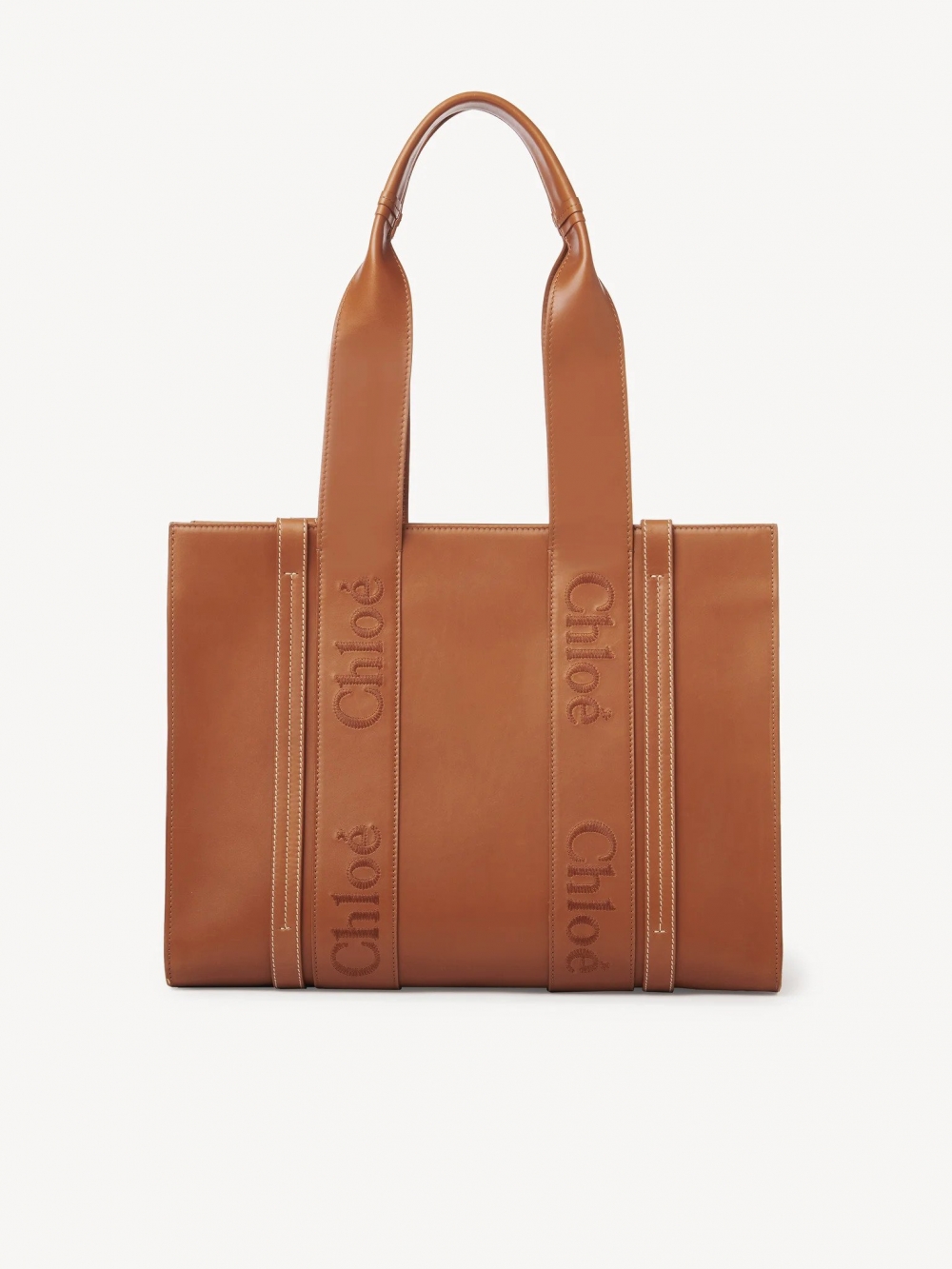 Medium Woody Tote Bag-Caramel