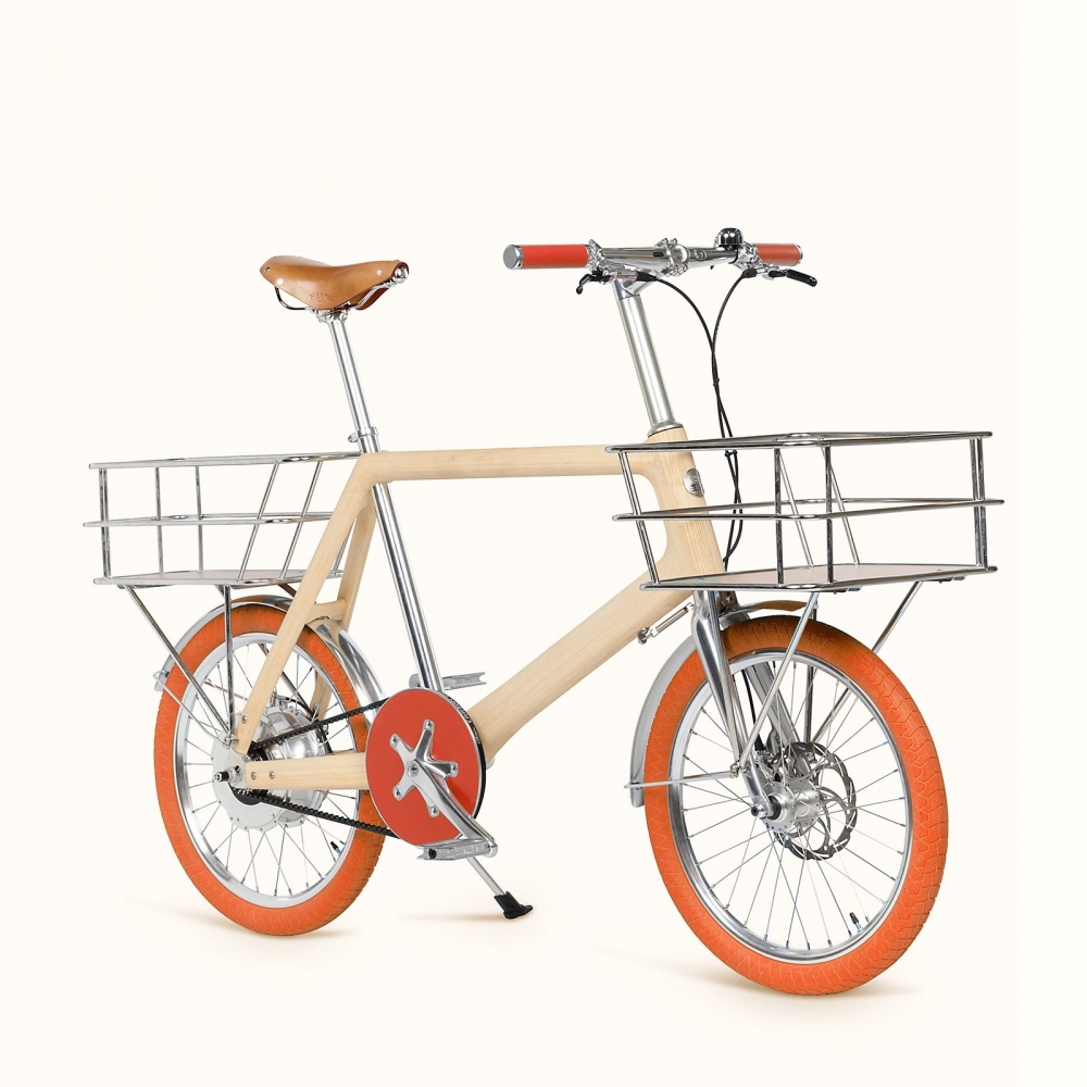 自行車前後可選擇加配置物籃。