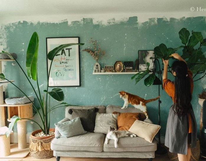 家中的牆就是一面時光機。