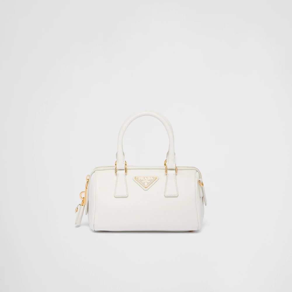 Prada Saffiano leather Top-Handle Bag-White