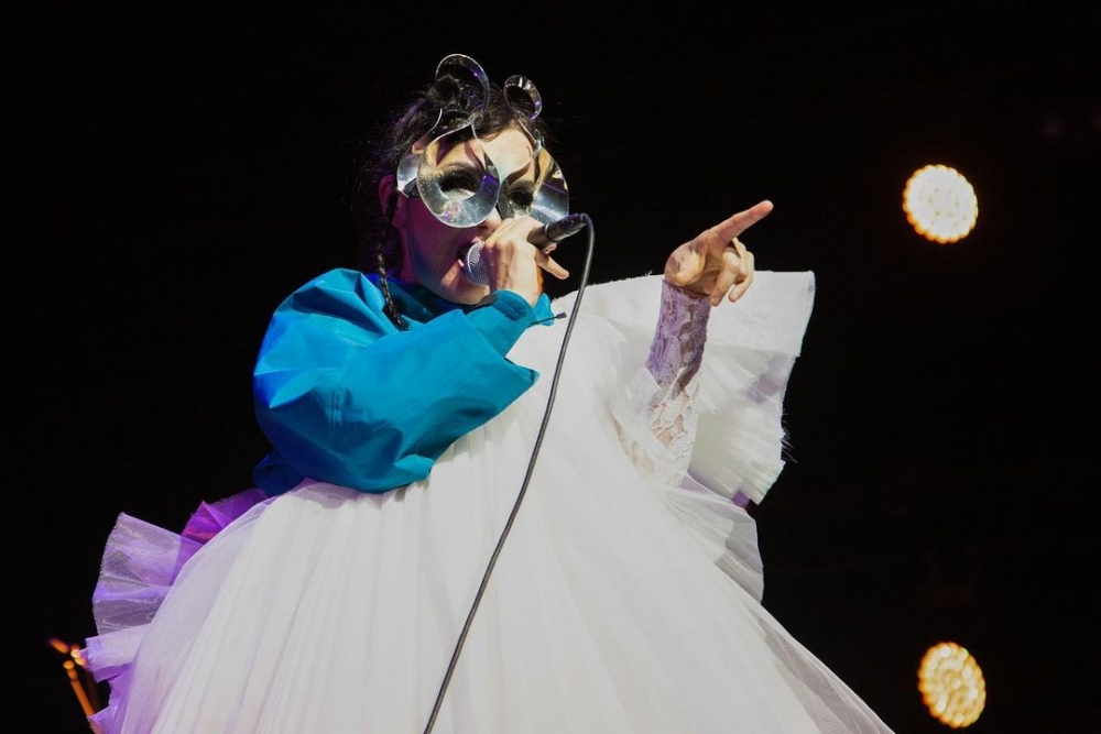 冰島歌手碧玉Björk,獨特的時尚品味與不拘一格的音樂風格。