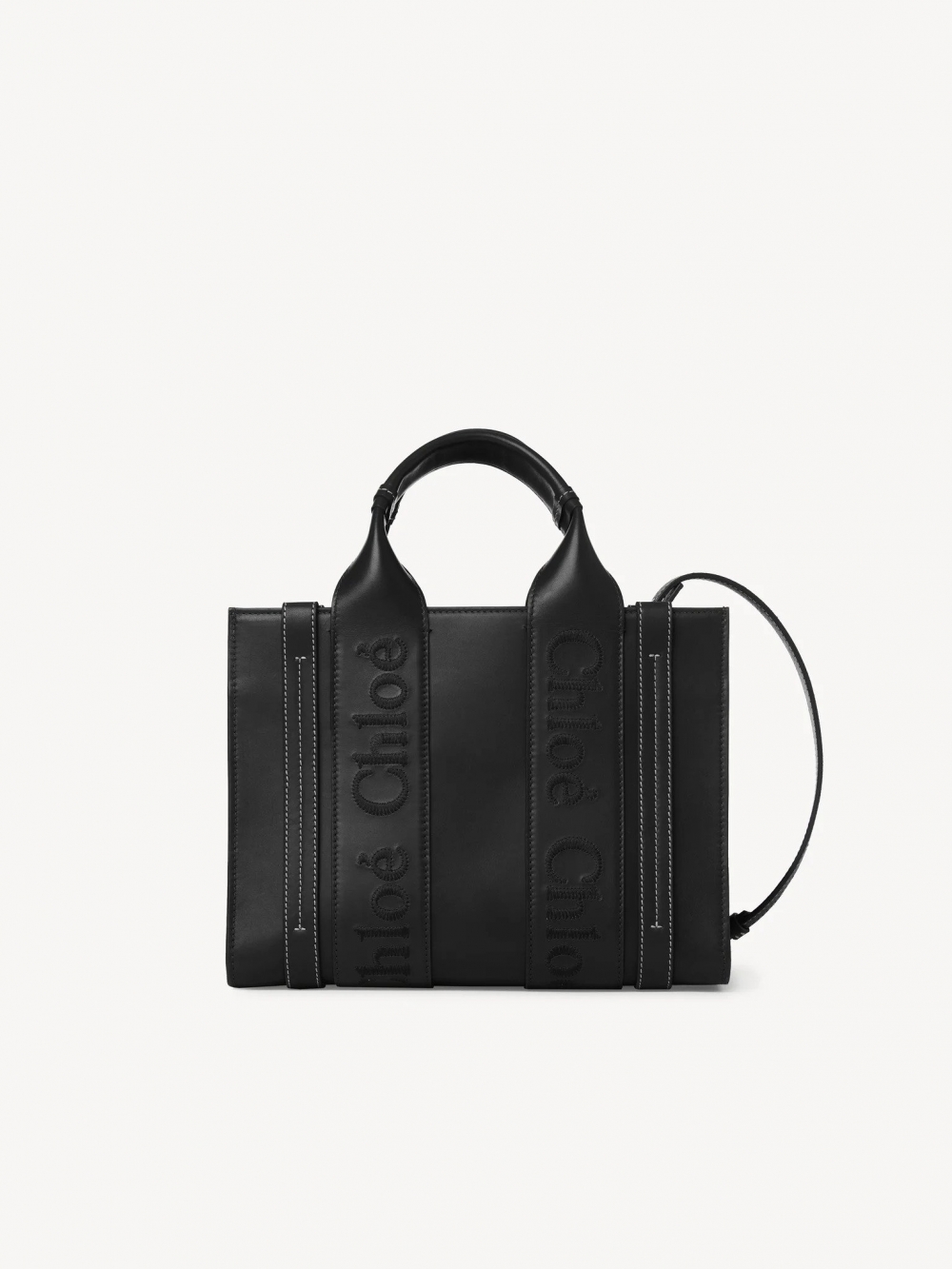 Small Woody Tote Bag-Black