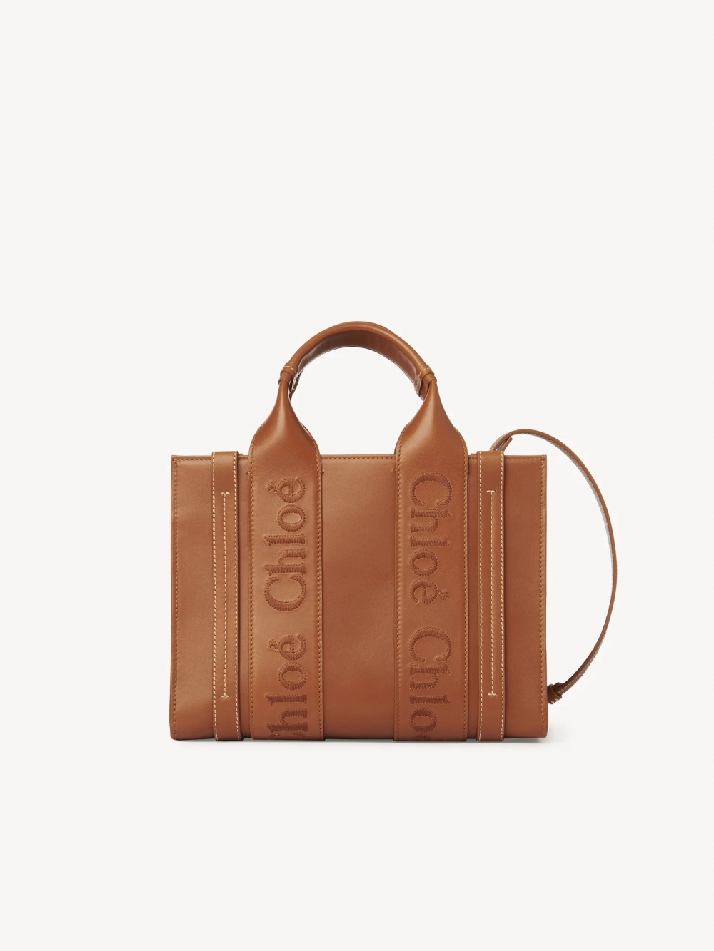 Small Woody Tote Bag-Caramel