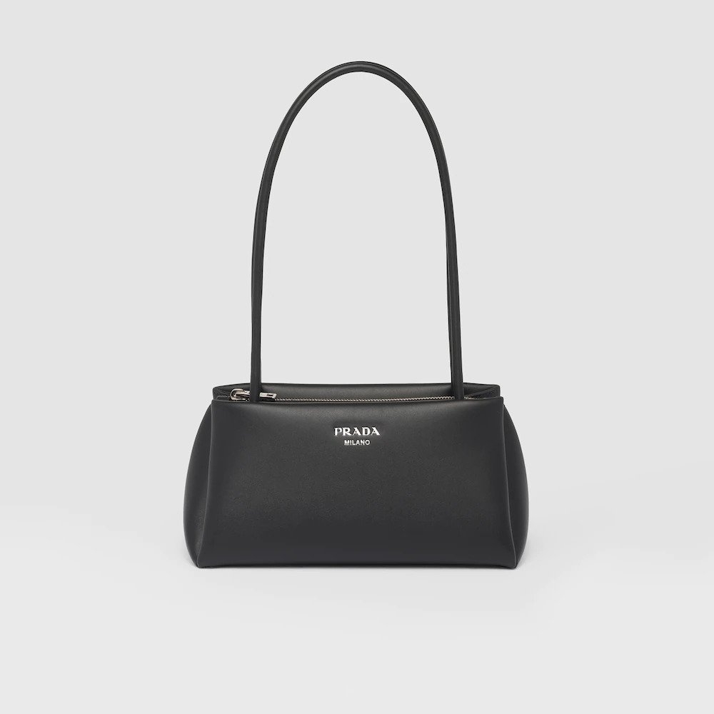 Prada Small Leather Bag-Black