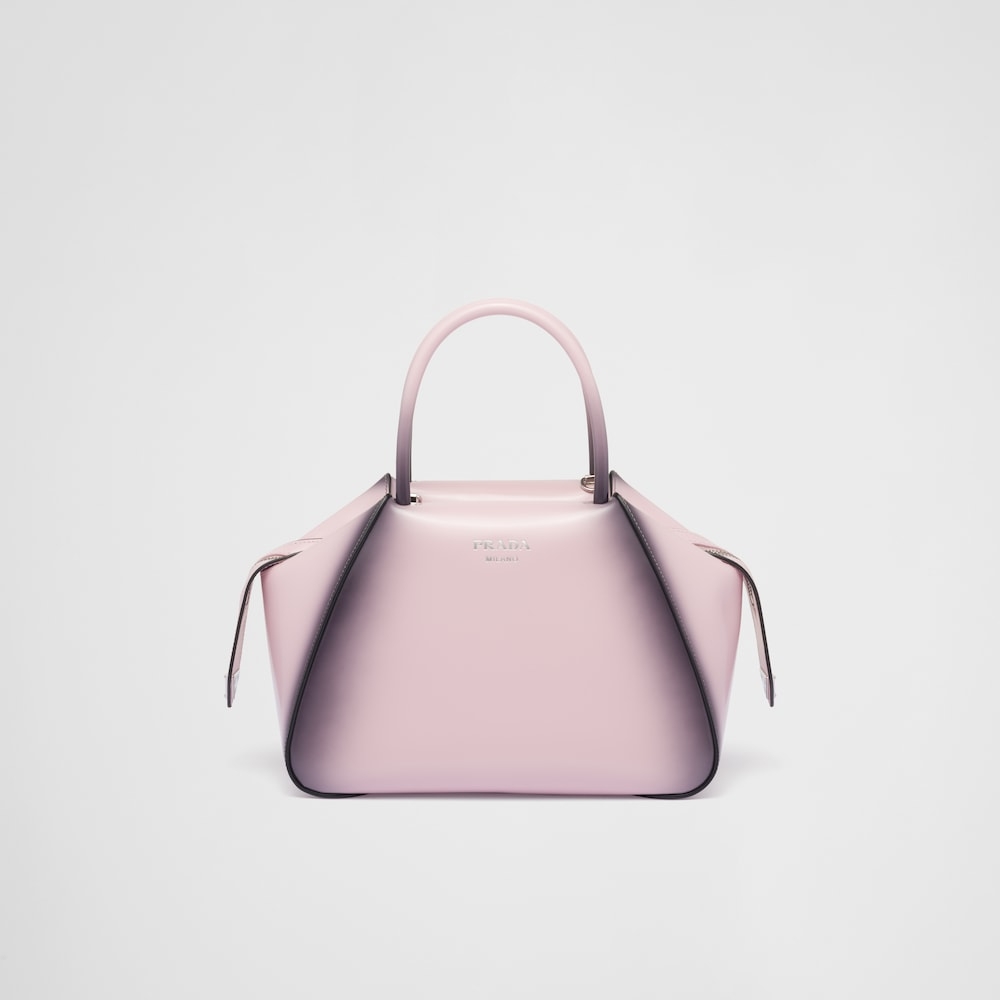 Small brushed leather Prada Supernova handbag-Alabaster