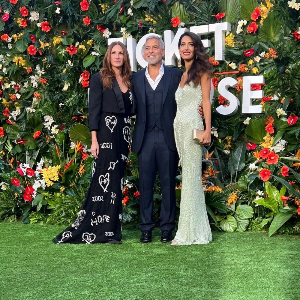 Amal Clooney也現身支持先生的新作。