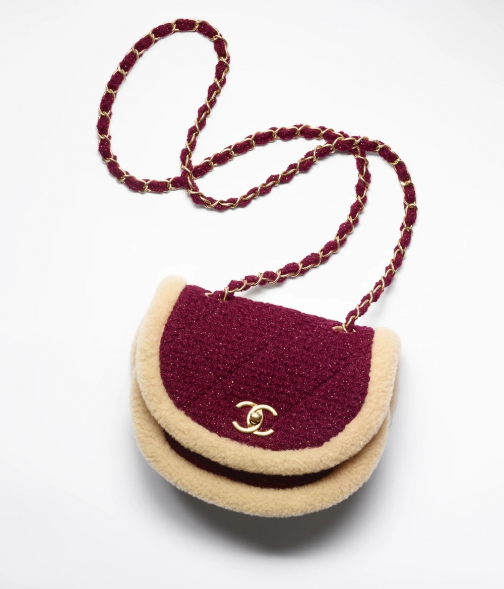 CHANEL Mini Messenger Bag羊毛款。