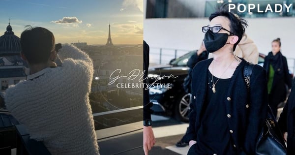 G-Dragon現身在巴黎：低調的行程，一身黑色服裝與CHANEL大手袋引人注目！