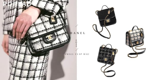 氣質動人的黑白粗花呢：CHANEL這款Flap＋Top Handle全新方形手袋，細節處處令人醉心！